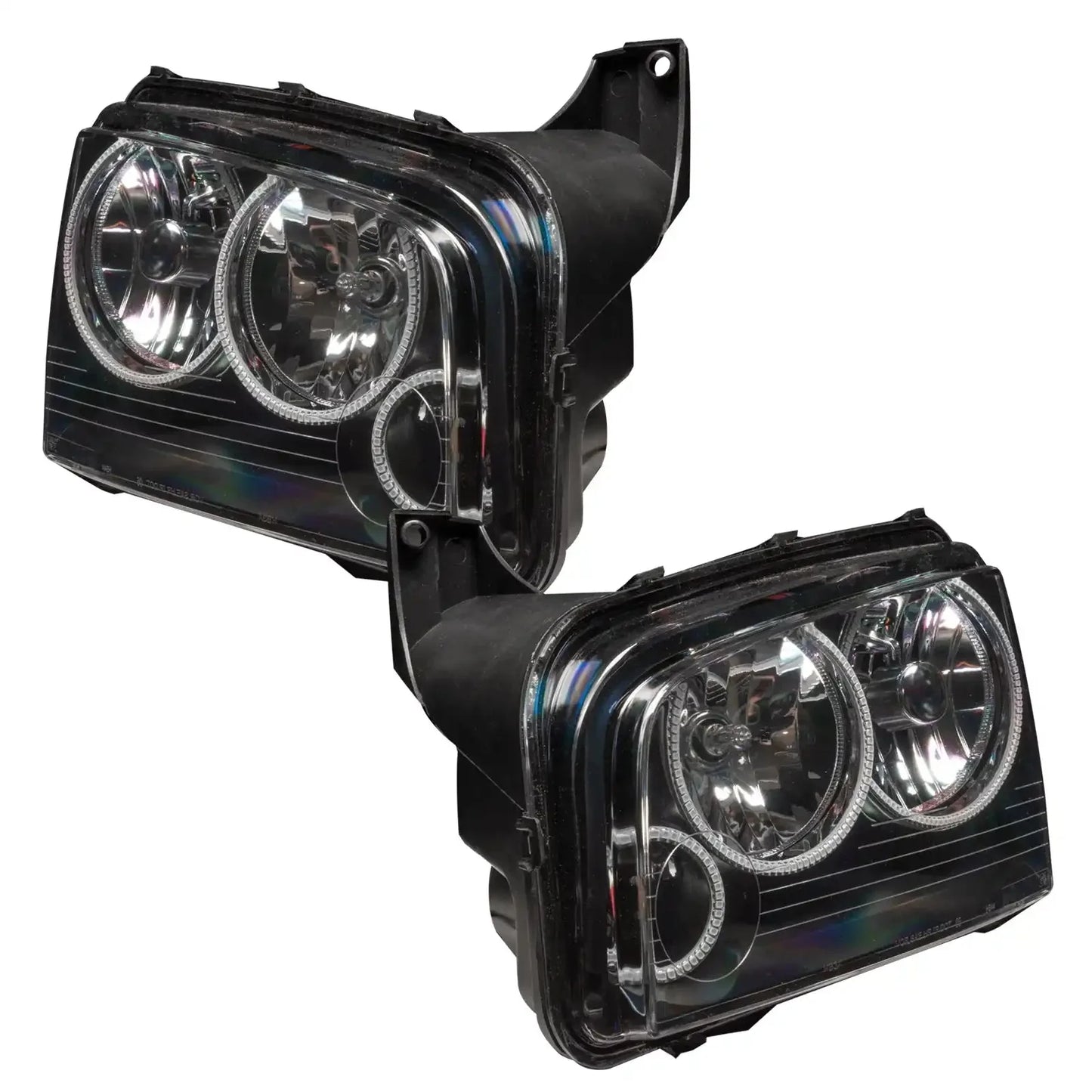 2005-2010 Dodge Charger Pre-Assembled Headlights - Non HID - Triple Halo by ORACLE Lighting