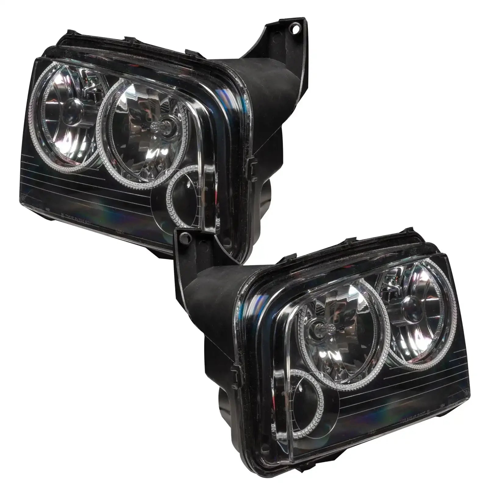 2005-2010 Dodge Charger Pre-Assembled Headlights - Non HID - Triple Halo by ORACLE Lighting