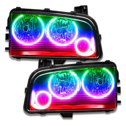 2005-2010 Dodge Charger Pre-Assembled Headlights - Non HID - Triple Halo by ORACLE Lighting