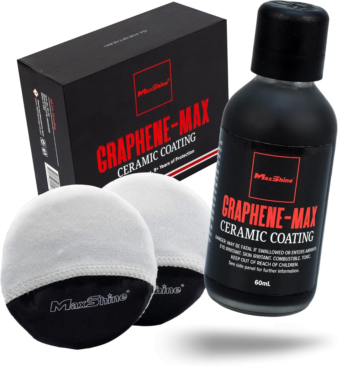 Graphene-Max Ceramic Car Coating Kit - 60ml by MaxshineUSA