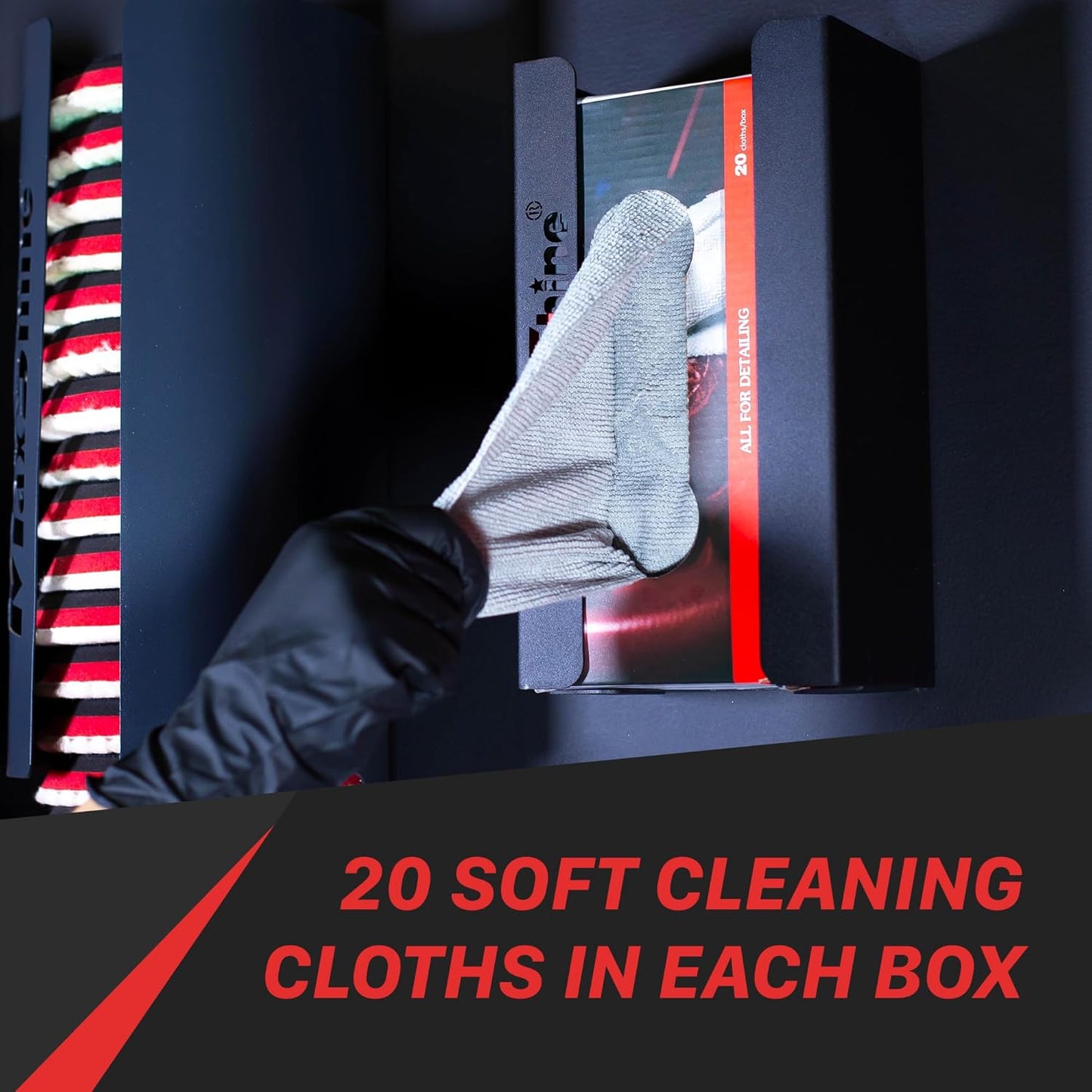Detailing Microfiber Cloths | 180GSM Edgeless Reusable Microfiber Towels with Box by MaxshineUSA