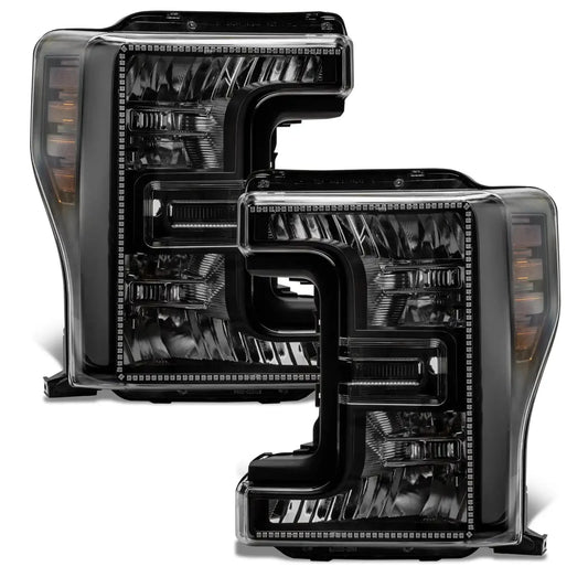 2017-2019 Ford F-250/F-350 Super Duty ORACLE Dynamic ColorSHIFT Pre-Assembled Headlights - Black Edition by ORACLE Lighting