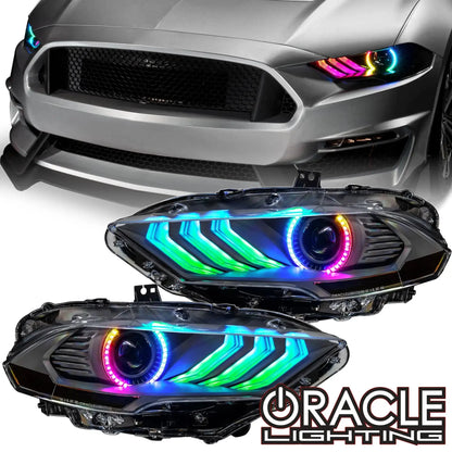 ORACLE Lighting 2018-2023 Ford Mustang "Black Series" Dynamic ColorSHIFT LED Headlights w/ Sequential Turn Signal by ORACLE Lighting