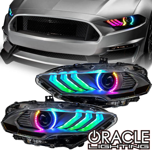 ORACLE Lighting 2018-2023 Ford Mustang "Black Series" Dynamic ColorSHIFT LED Headlights w/ Sequential Turn Signal by ORACLE Lighting