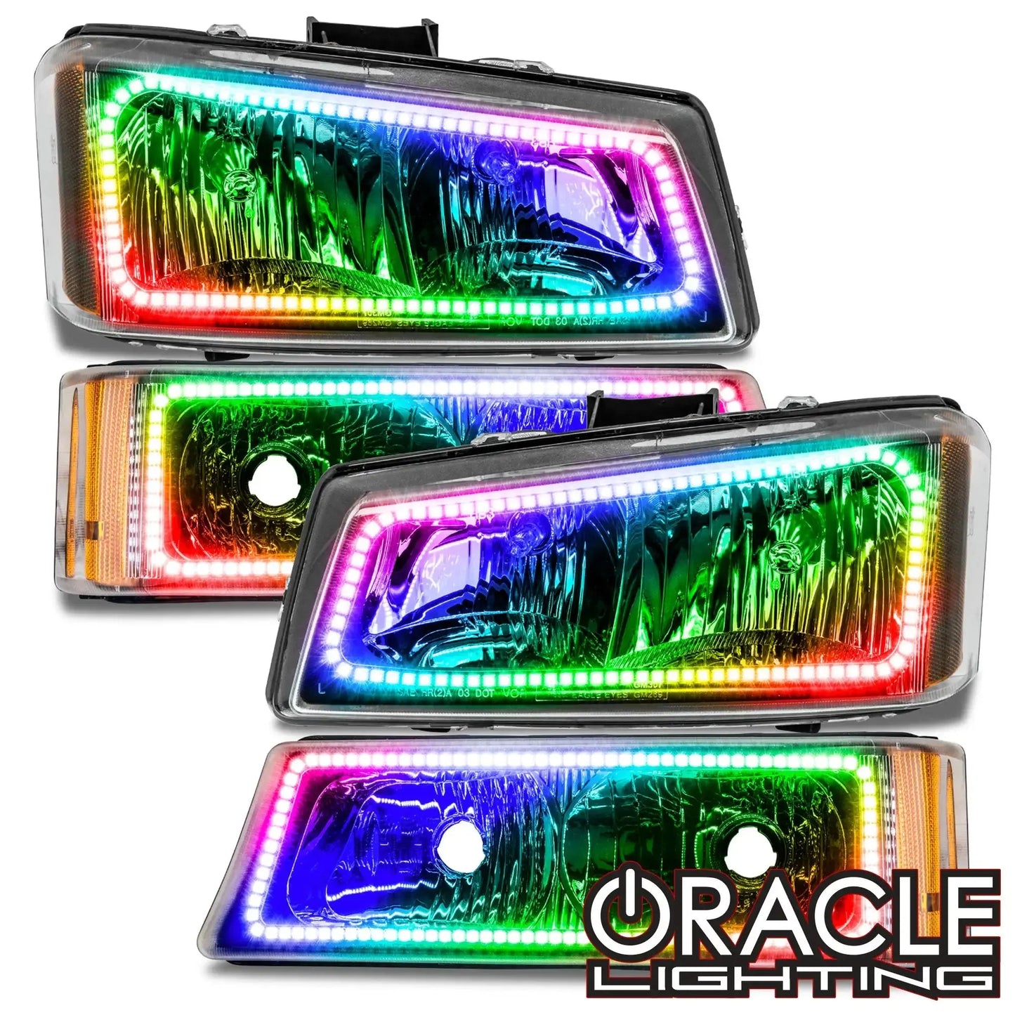 2003-2006 Chevy Silverado Pre-Assembled Headlights w/ Parking Lights by ORACLE Lighting
