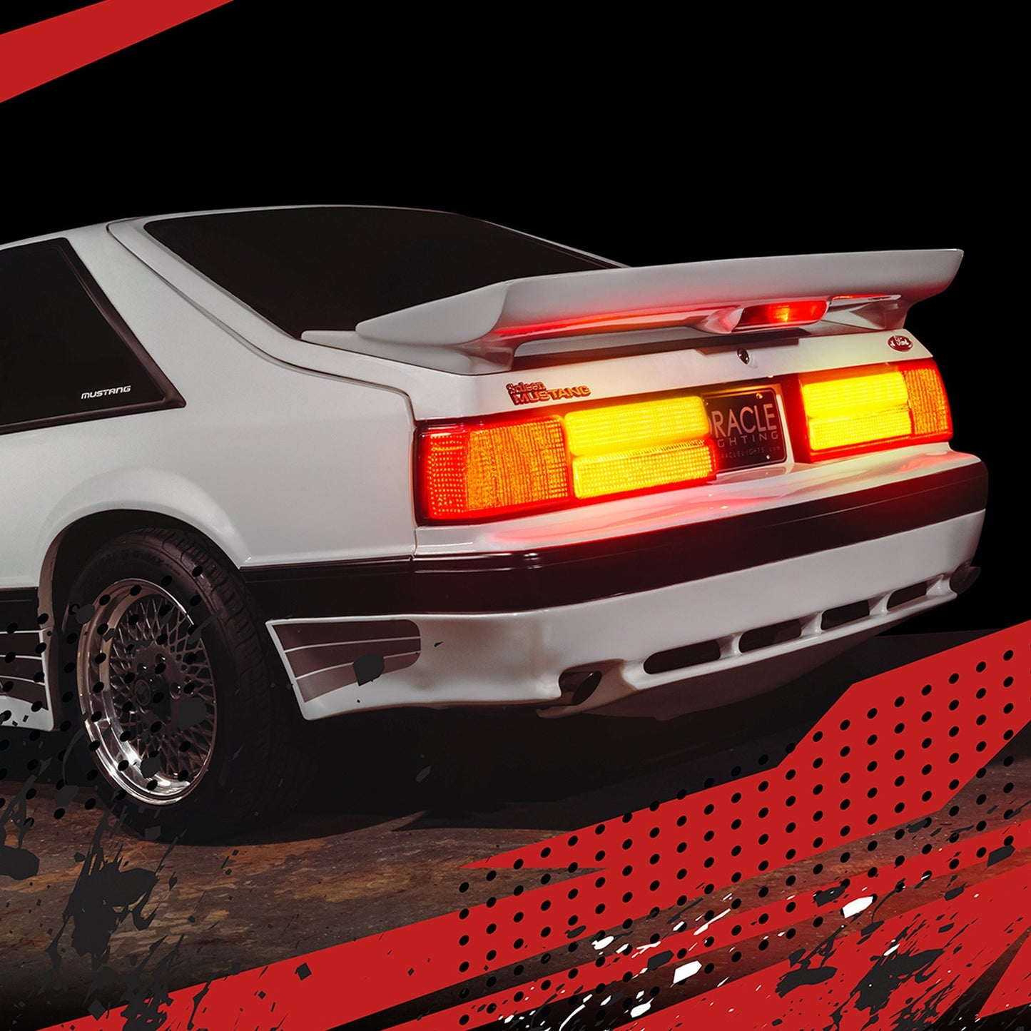 1987-1993 Ford Mustang LX Sequential LED Tail Light Conversion Kit - Plug & Play by ORACLE Lighting