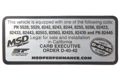 MSD Blaster Ignition Coil - Gen III HEMI 05-24 - Red - 8-Pack 5.7/6.1/6.2/6.4 by MSD