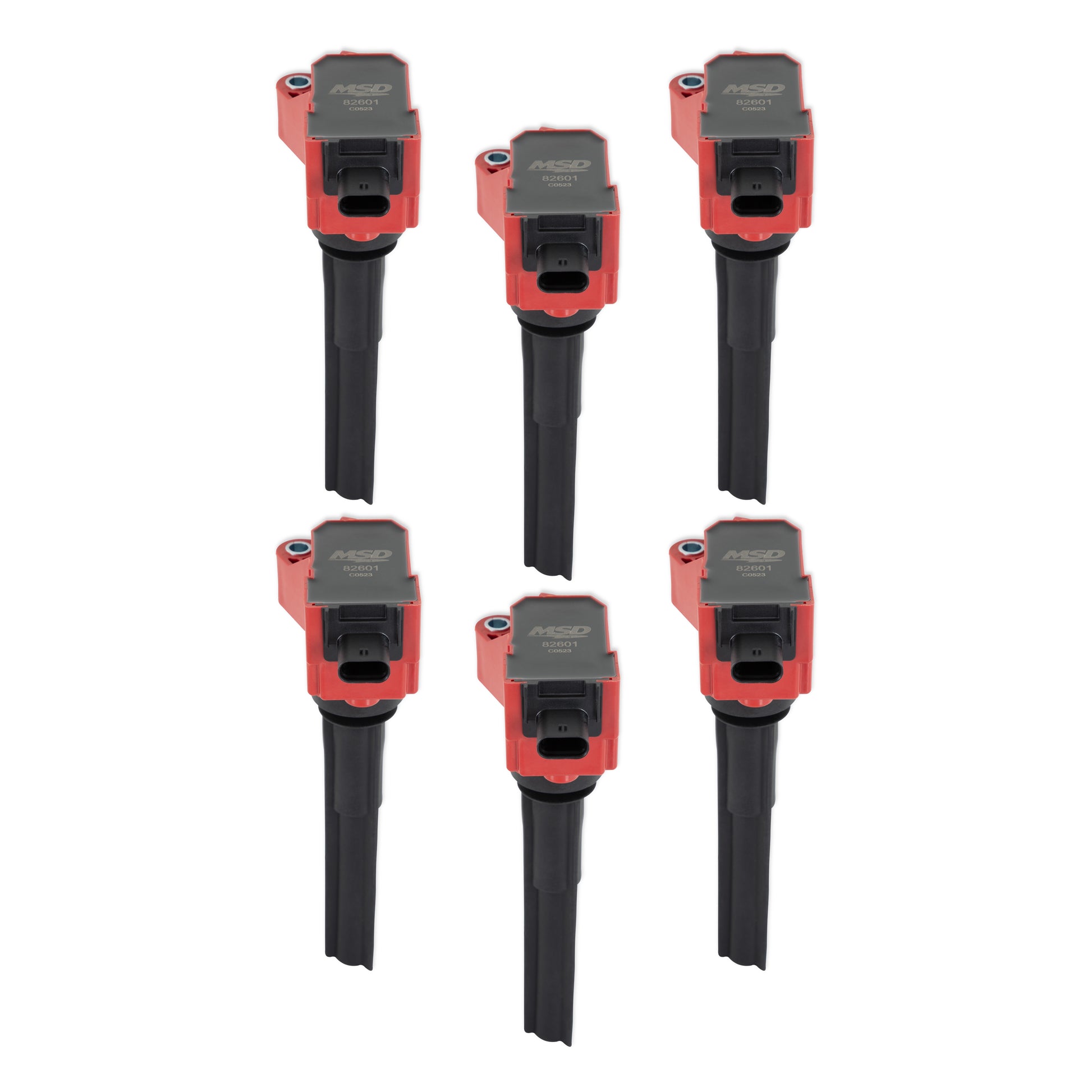MSD Ignition Coil - Ford EcoBoost - 2.7L / 3.0L V6 - Red - 6-Pack by MSD