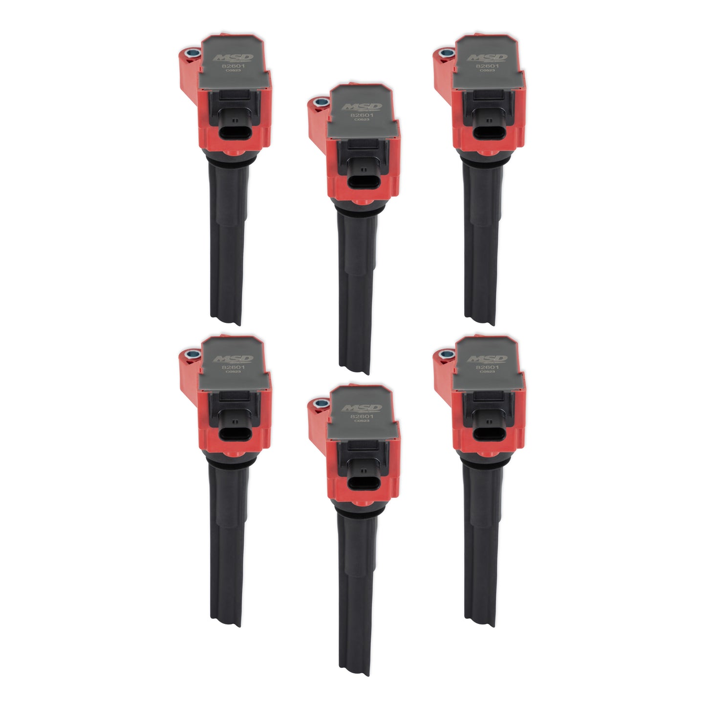 MSD Ignition Coil - Ford EcoBoost - 2.7L / 3.0L V6 - Red - 6-Pack by MSD