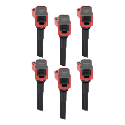 MSD Ignition Coil - Ford EcoBoost - 2.7L / 3.0L V6 - Red - 6-Pack by MSD
