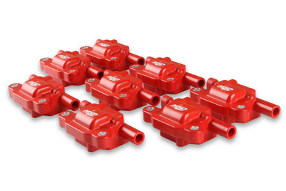 MSD Ignition Coil - Blaster Series - LS2/LS3/LS4/LS7/LS9 Engines - Red - 8-Pack by MSD