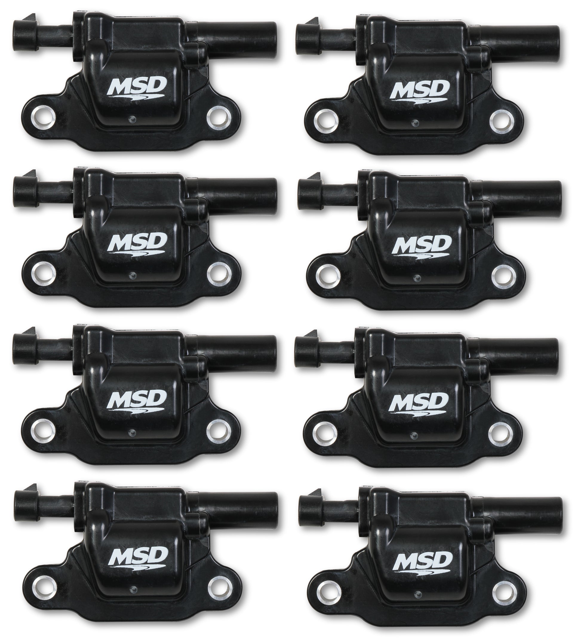 MSD Ignition Coil - Blaster Series - Gen V GDI Engine - Black - 8-Pack - Square by MSD