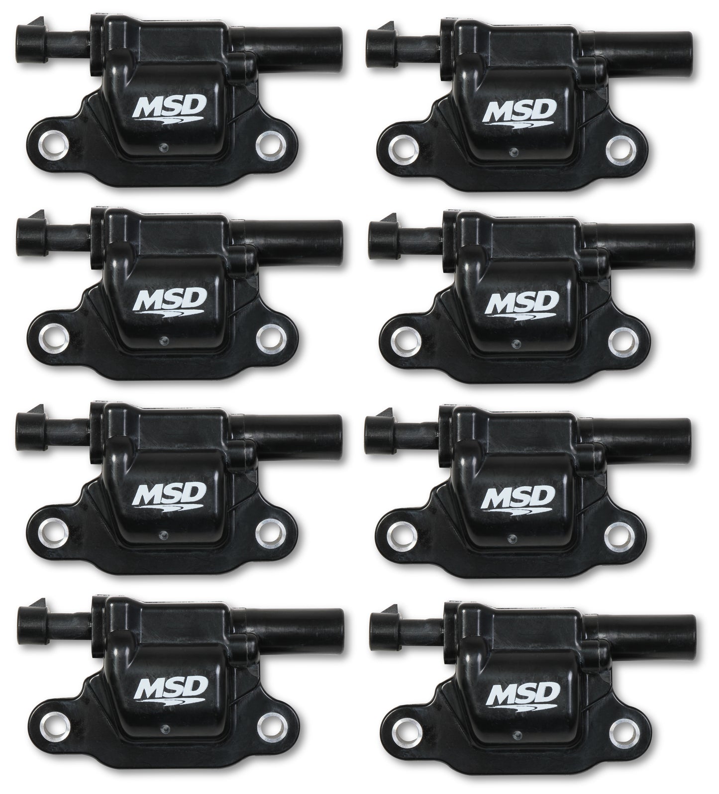 MSD Ignition Coil - Blaster Series - Gen V GDI Engine - Black - 8-Pack - Square by MSD