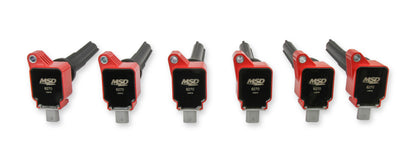 MSD Ignition Coil - Ford EcoBoost - 3.5L V6 - Red - 6-Pack by MSD