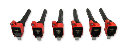MSD Ignition Coil - Ford EcoBoost - 3.5L V6 - Red - 6-Pack by MSD