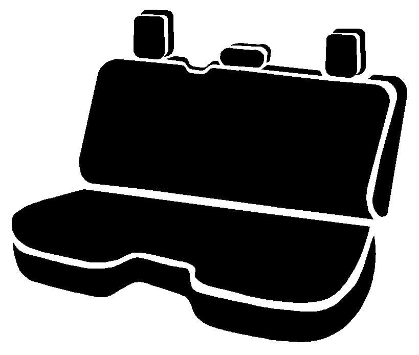 SP80 Series - Seat Protector Poly-Cotton Custom Fit Rear Seat Cover - Black by FIA