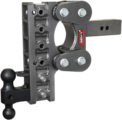The BOSS TORSION-FLEX 2" Shank 10" Drop 1.7K TW 16K Hitch Dual-Ball Pintle Lock by GEN-Y Hitch
