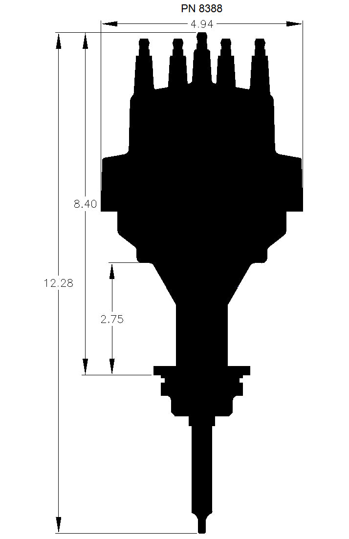 Chrysler 318-360, Ready-to-Run Distributor by MSD