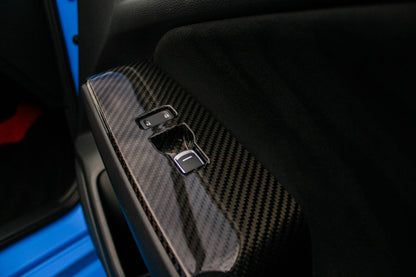 OLM LE Carbon Fiber Window Switch Panel Covers (Set of 4) - 2022+ FL Honda Civic / FL5 Type R by OLM