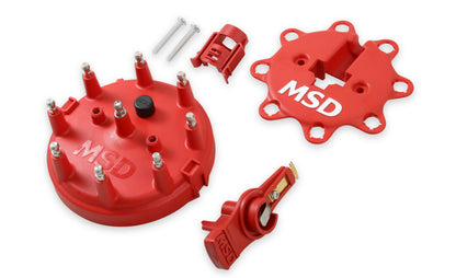 Distributor Cap and Rotor Kit, MSD/Ford V8 TFI, '85-'95 by MSD