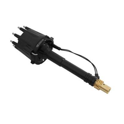 MSD Black Chevy V8 Pro-Billet Distributor w/ locked-out timing & bronze gear by MSD