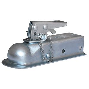 Strait 2" Wide Chanl Mnt Bolt-On 2K LB Gross Wt Cap 1-7/8" Ball Wedge Latch Raw by Husky Towing