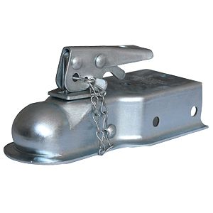 Strait 3" Wide Chanl Mnt Bolt-On 2K LB Gross Wt Cap 1-7/8" ball Wedge Latch Raw by Husky Towing