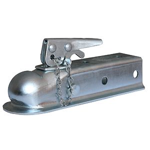 Strait 2" Wide Channel Mnt Bolt-On 3500 LB Gross Wt Cap 2" Ball Wedge Latch Raw by Husky Towing