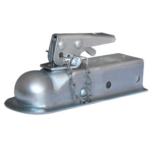 Strait 2-1/2" Wide Chan Mnt Bolt-On 3500 LB Grs Wt Cp 2" Ball Wedge Latch Raw by Husky Towing