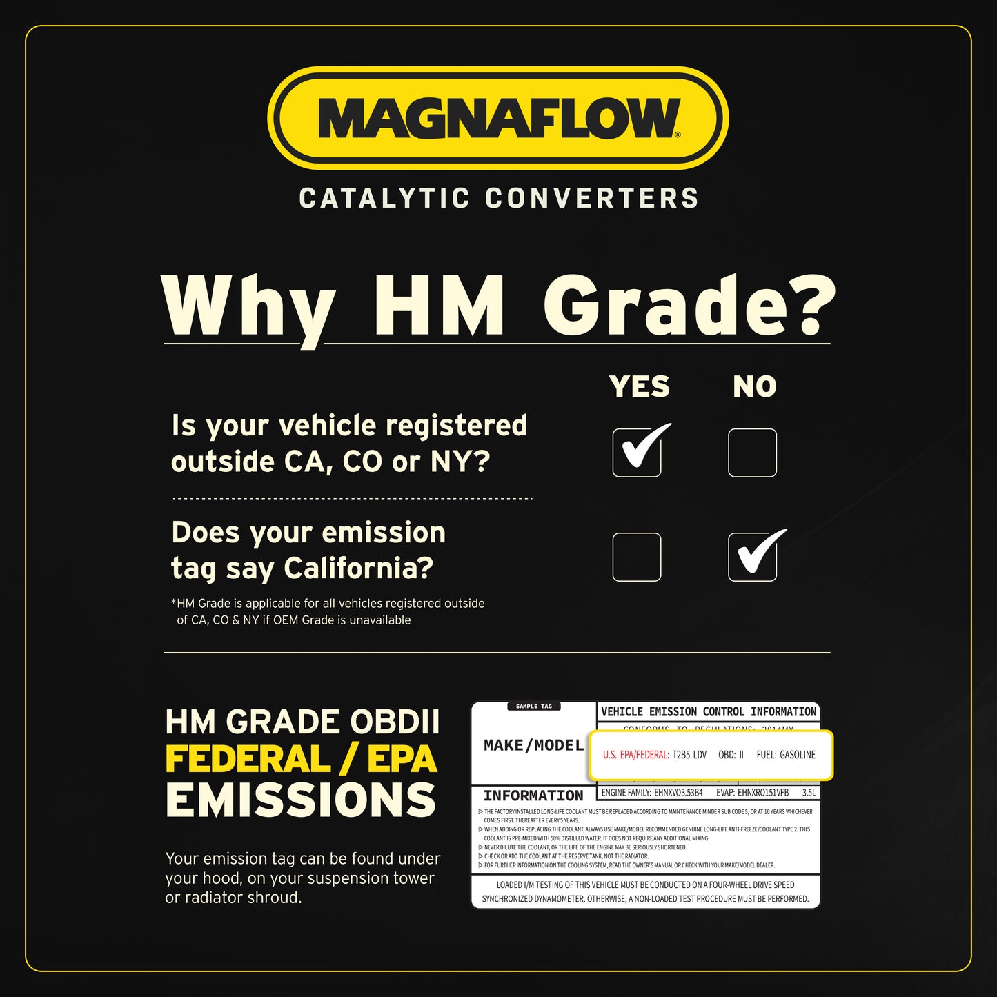 Magnaflow HM Grade Direct-Fit Catalytic Converter by MagnaFlow Exhaust Products