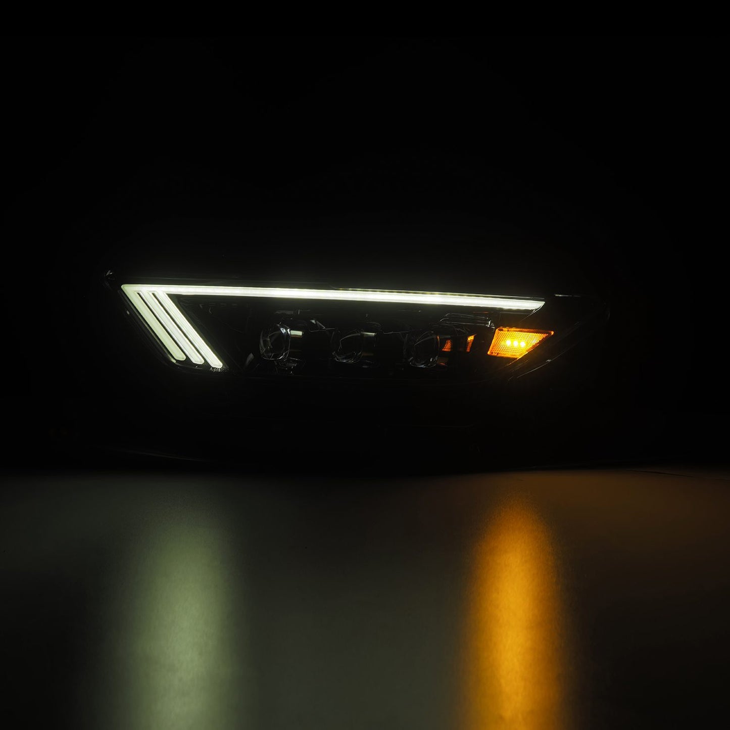 LED Projector Headlights in Alpha Black by AlphaRex