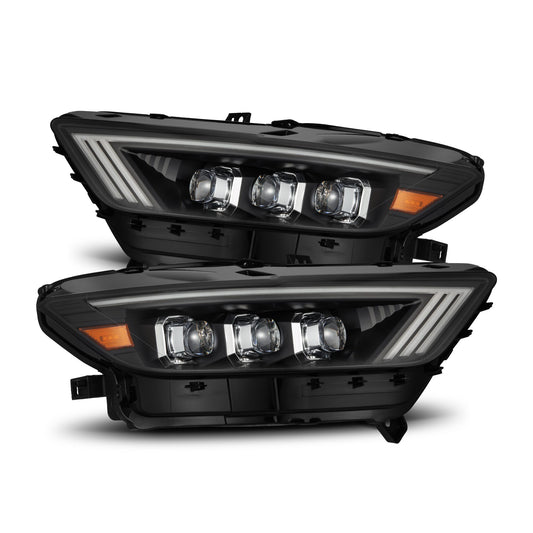 LED Projector Headlights in Black by AlphaRex