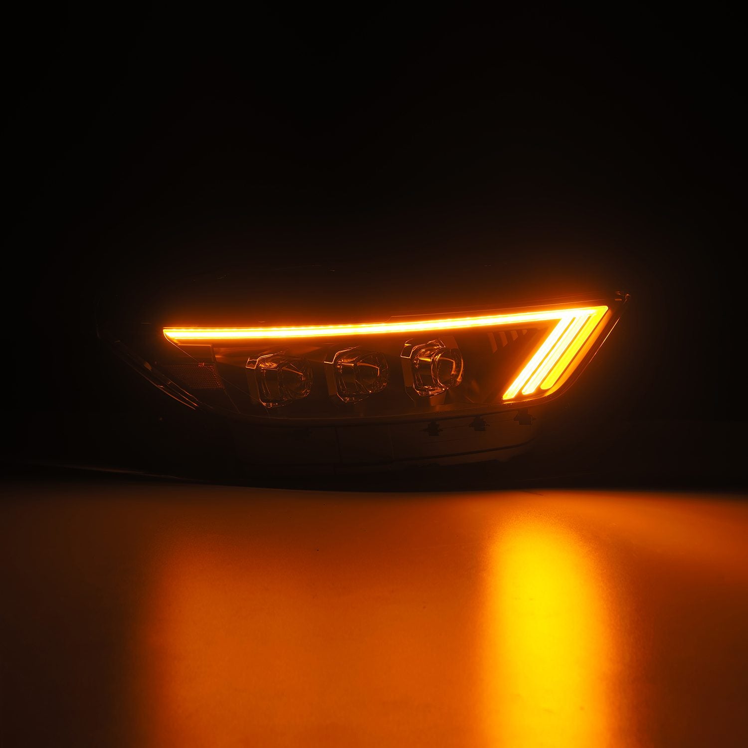 LED Projector Headlights in Black by AlphaRex