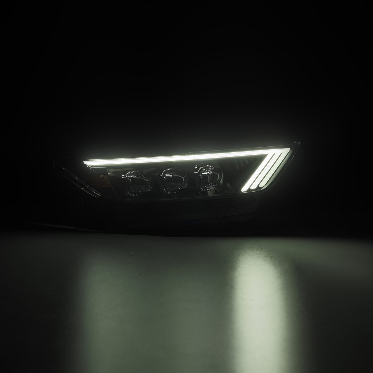 LED Projector Headlights in Black by AlphaRex