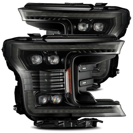 LED Projector Headlights in Alpha- Black by AlphaRex
