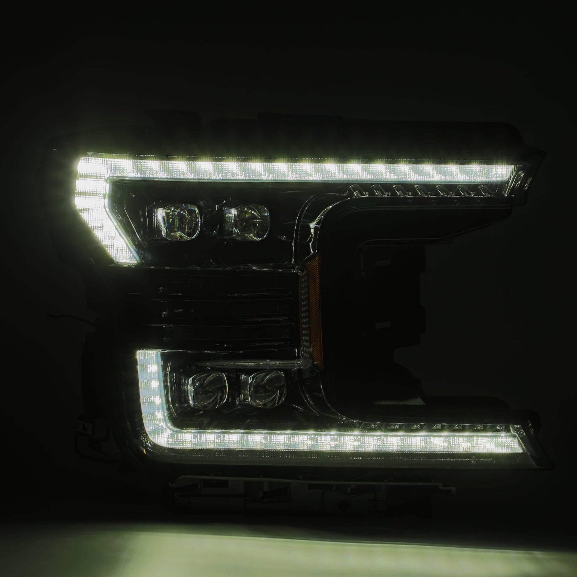 LED Projector Headlights in Alpha- Black by AlphaRex