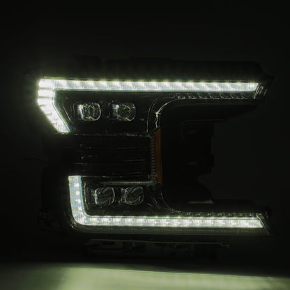 LED Projector Headlights in Alpha- Black by AlphaRex