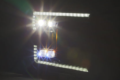 LED Projector Headlights in Alpha- Black by AlphaRex