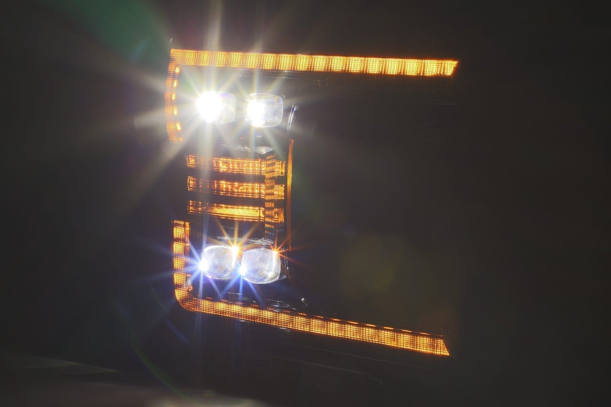 LED Projector Headlights in Alpha- Black by AlphaRex