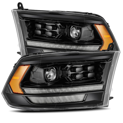 LED Projector Headlights in Alpha- Black by AlphaRex