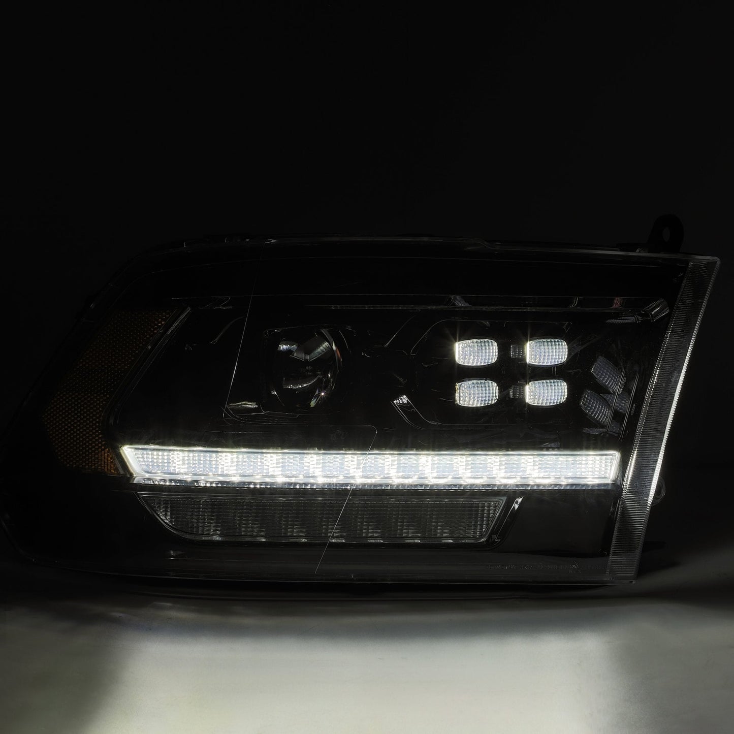 LED Projector Headlights in Alpha- Black by AlphaRex