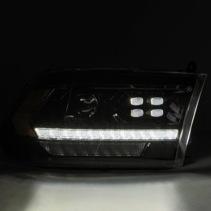 LED Projector Headlights in Alpha- Black by AlphaRex