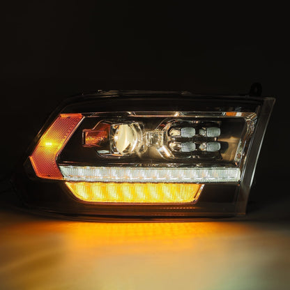 LED Projector Headlights in Alpha- Black by AlphaRex