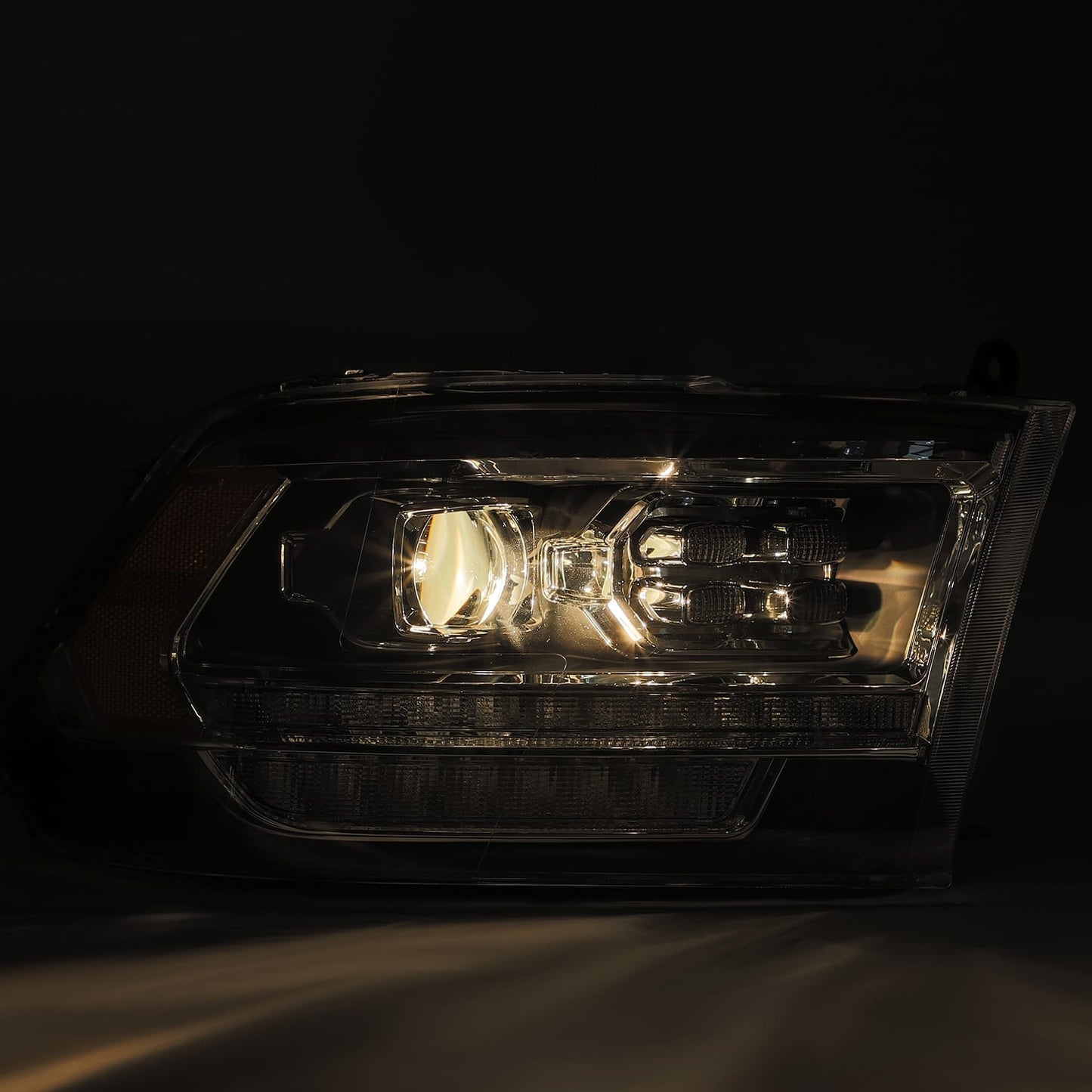 LED Projector Headlights in Alpha- Black by AlphaRex