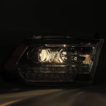 LED Projector Headlights in Alpha- Black by AlphaRex