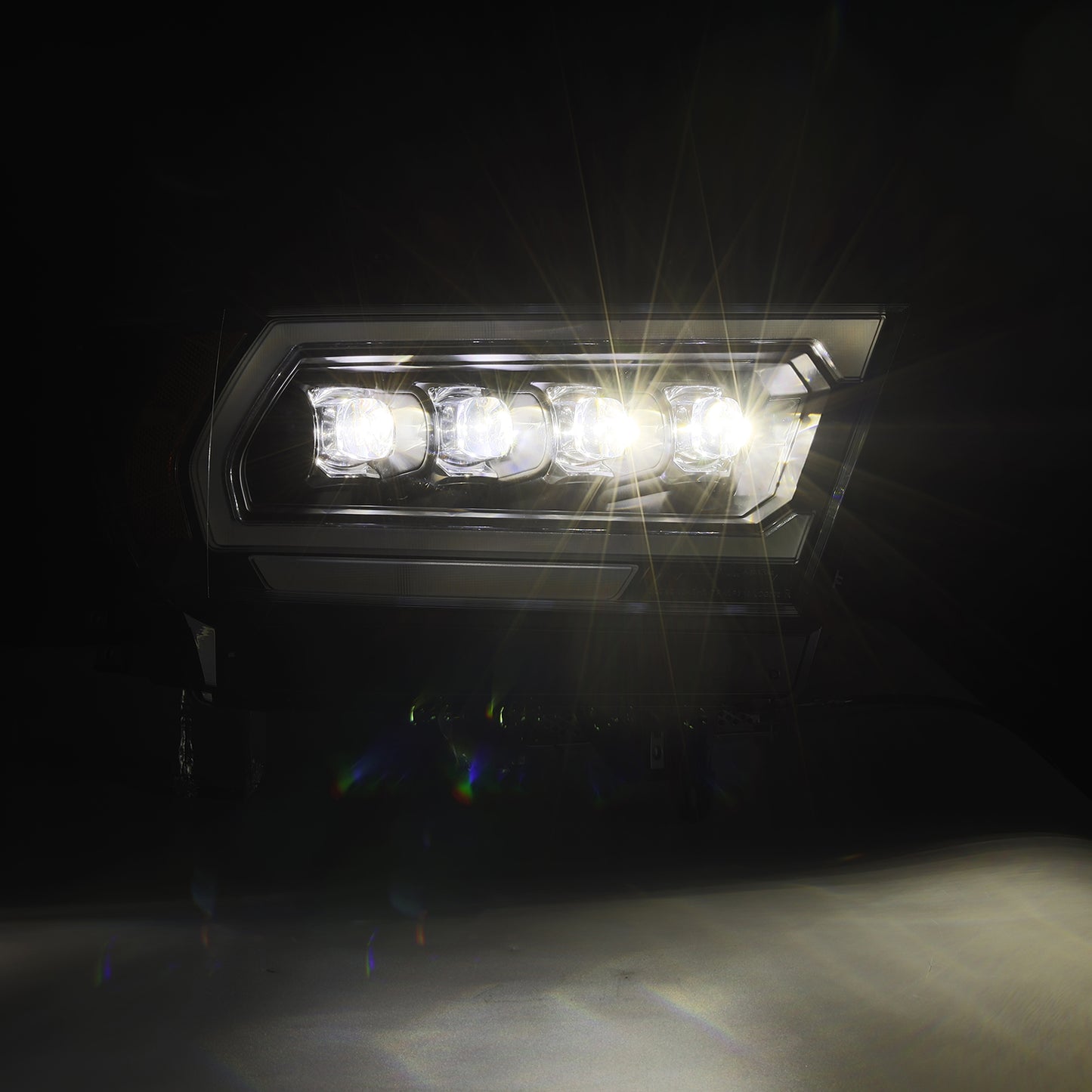 LED Projector Headlights in Black by AlphaRex