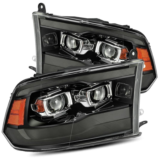Projector Headlights Plank Style Design Black by AlphaRex