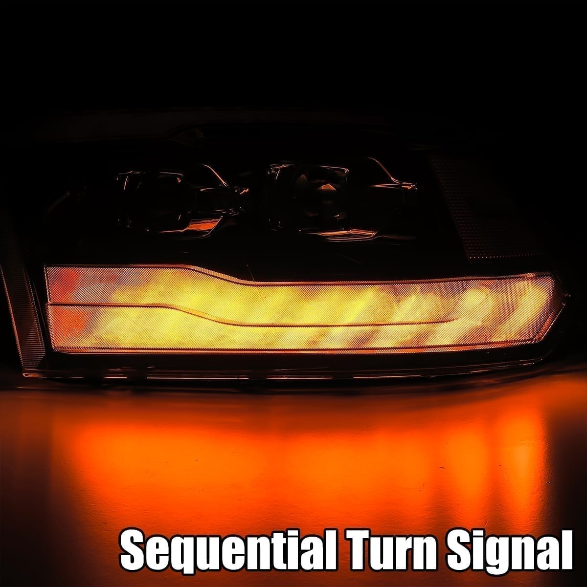 Projector Headlights Plank Style Design Black by AlphaRex