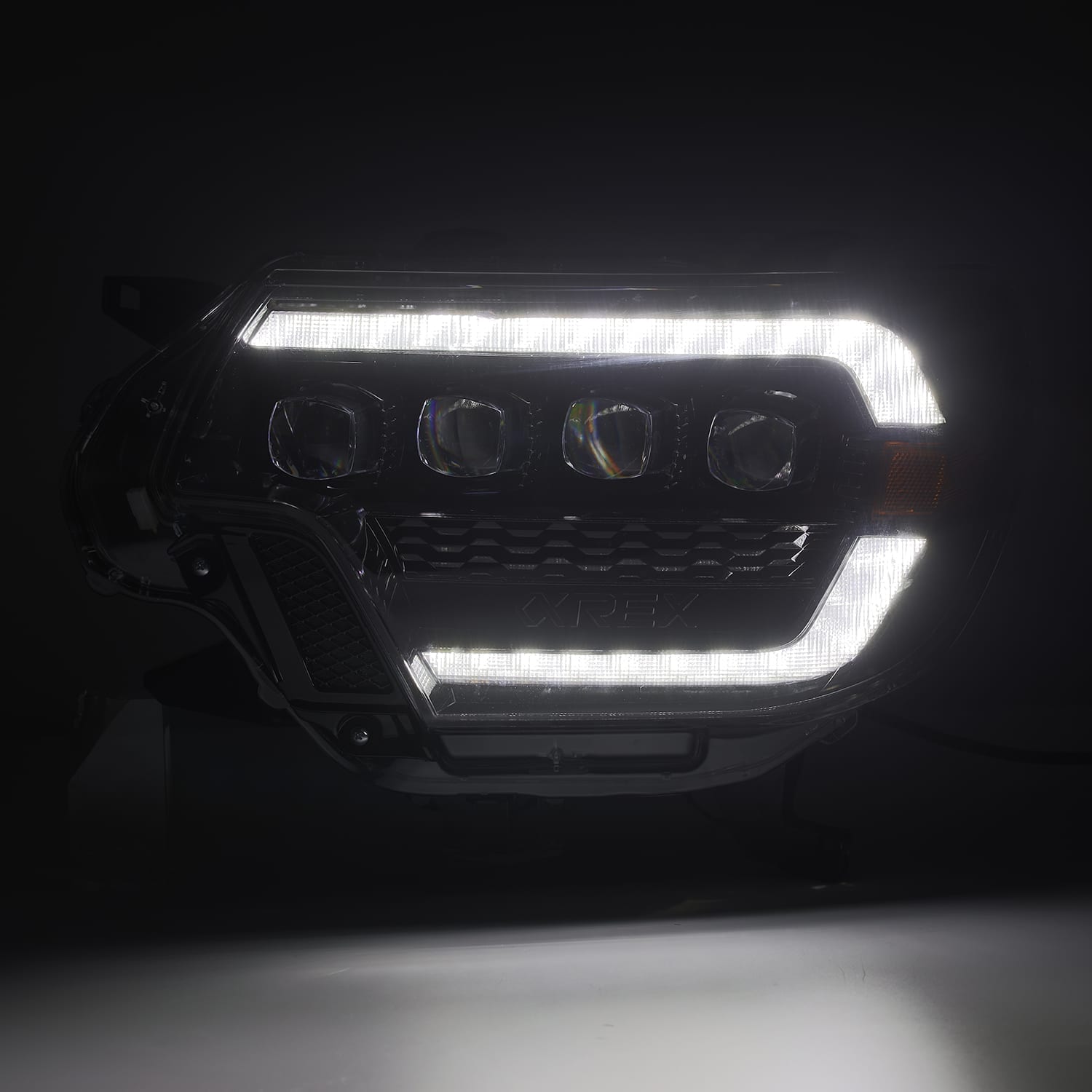 LED Projector Headlights in Alpha-Black by AlphaRex