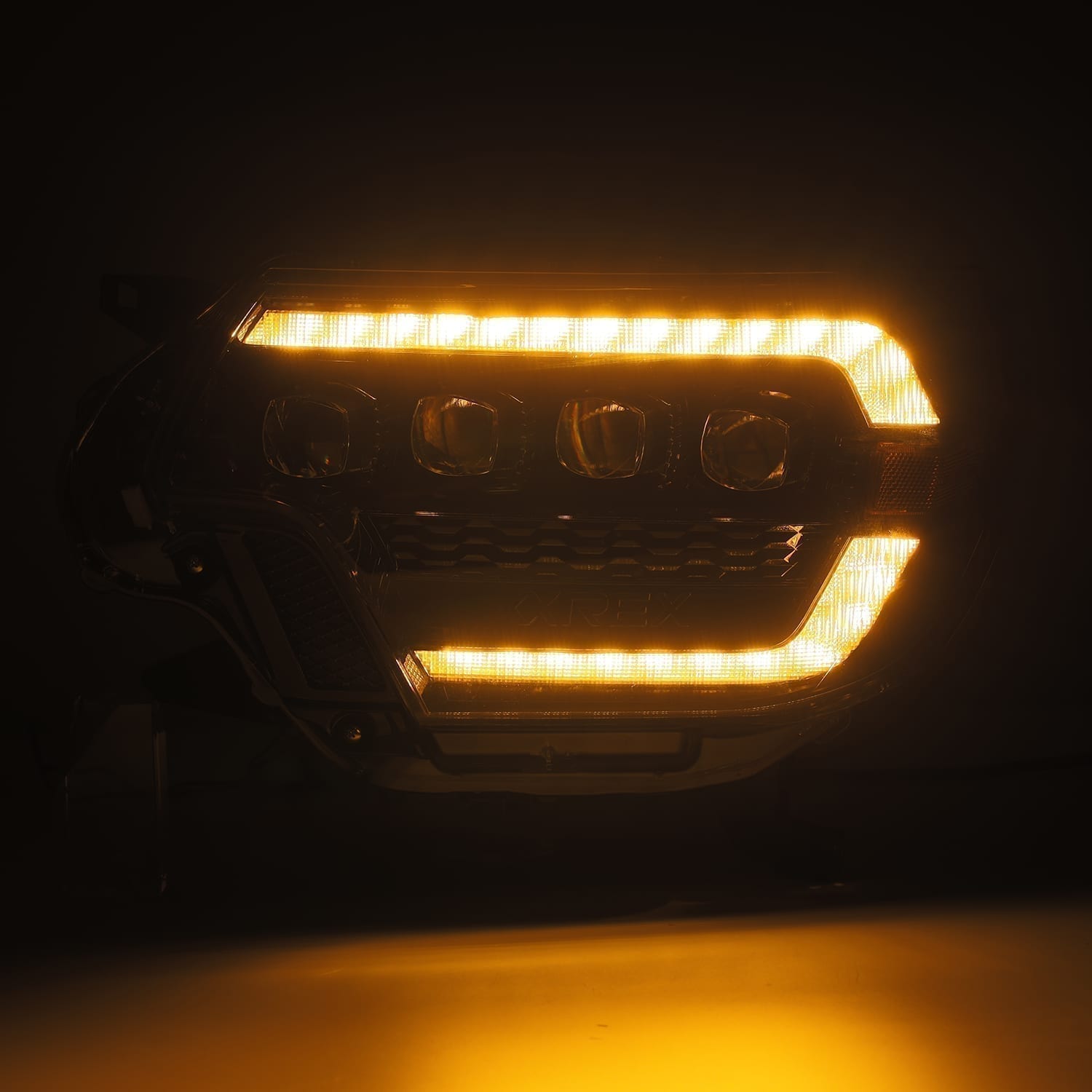 LED Projector Headlights in Alpha-Black by AlphaRex